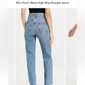 Agolde 90’s pinch waist jeans Navigate 26